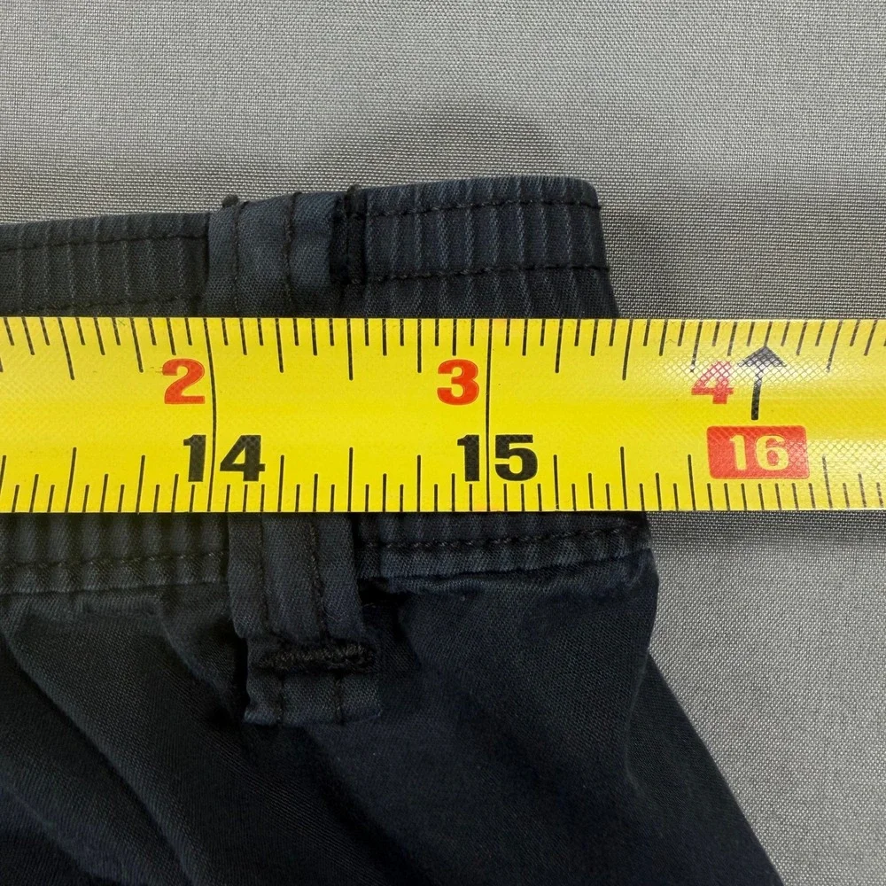 Abercrombie Kids Boys 17/18 Black Baggy Cargo Pants Stretch Utility Pockets